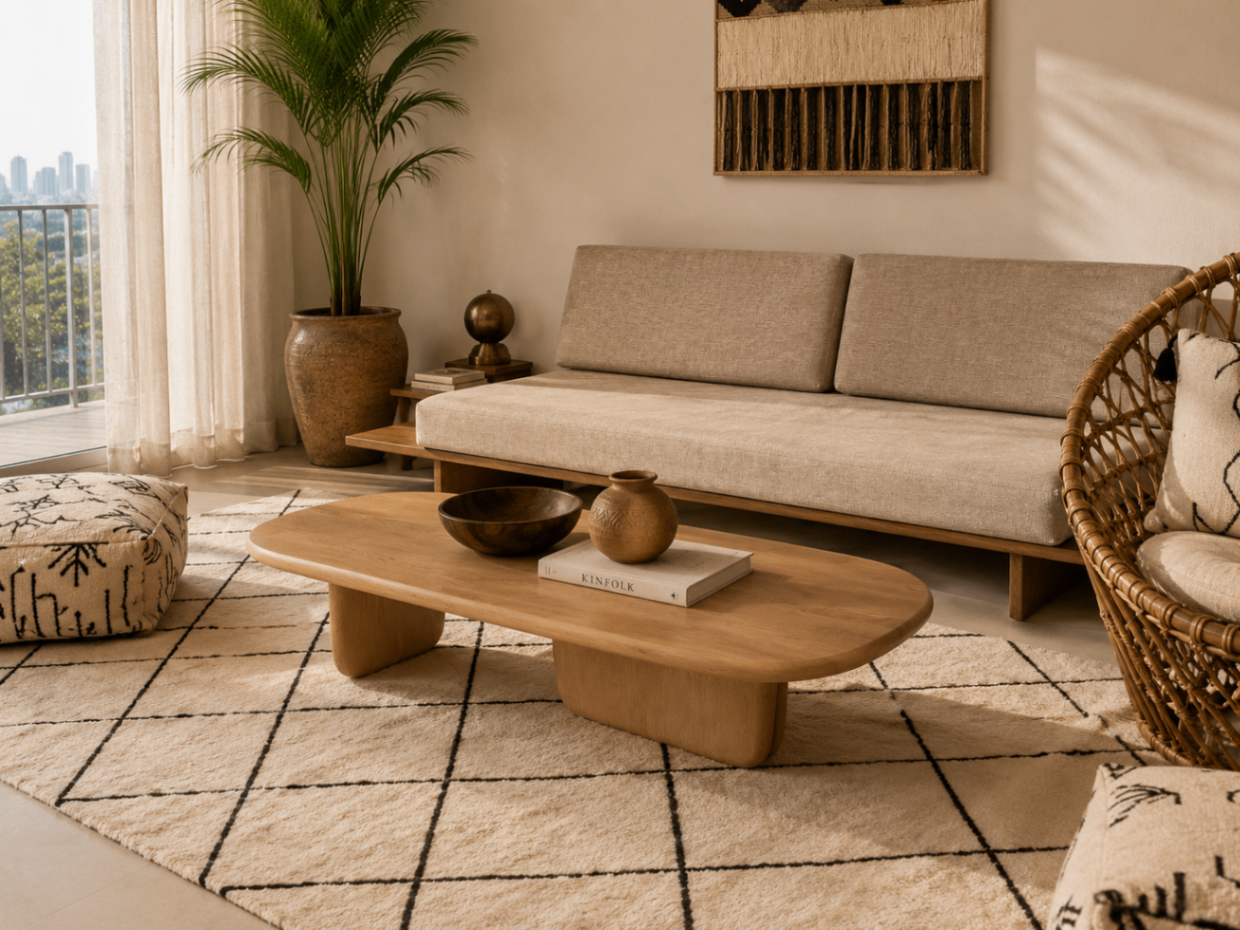 Nyong Coffee Table in a contemporary luxury interior — Maison Wouri Collection I — Origins
